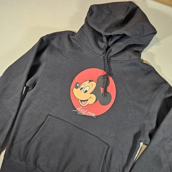 Disneyland Resort Mickey Mouse Classic Heavy Sweatshirt Hoodie Black Sz M - Picture 1 of 6